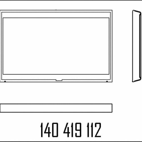 140419112 - VIEWBOX FRAME TS MPD, COMPL.. M. GLASS PLATE
